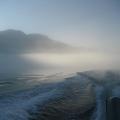 Morning fog lifting